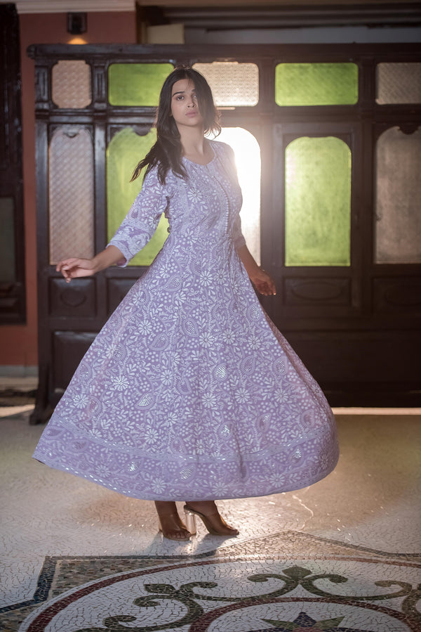 Elegant lavender Gown