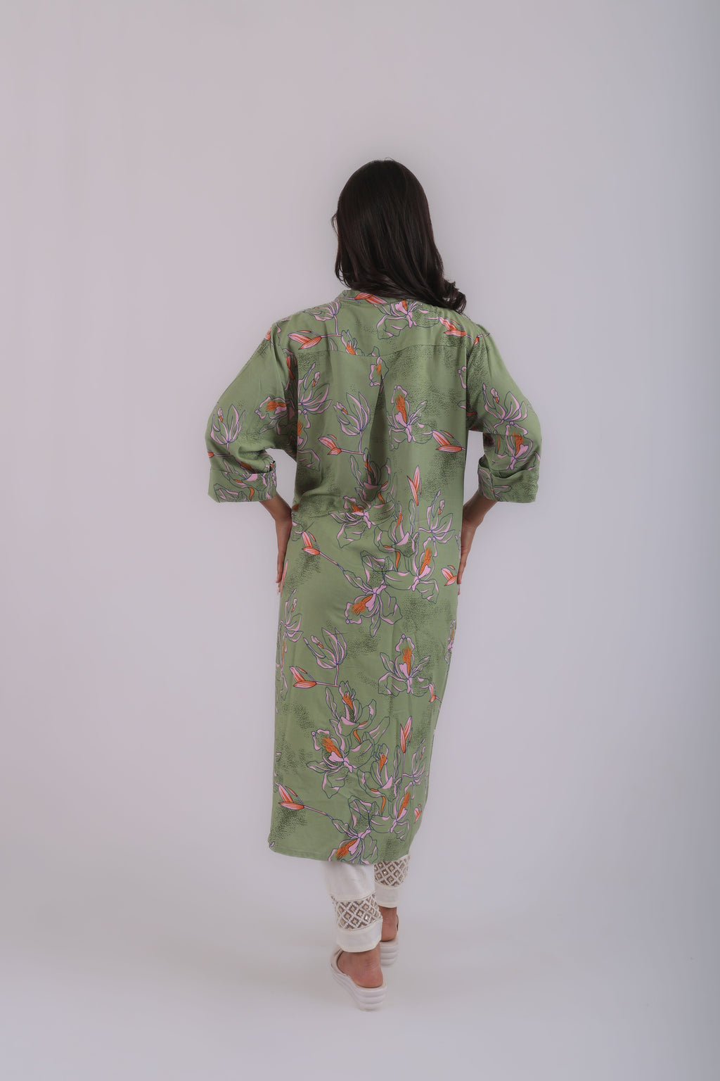 Vedic premium knot gown(Green).