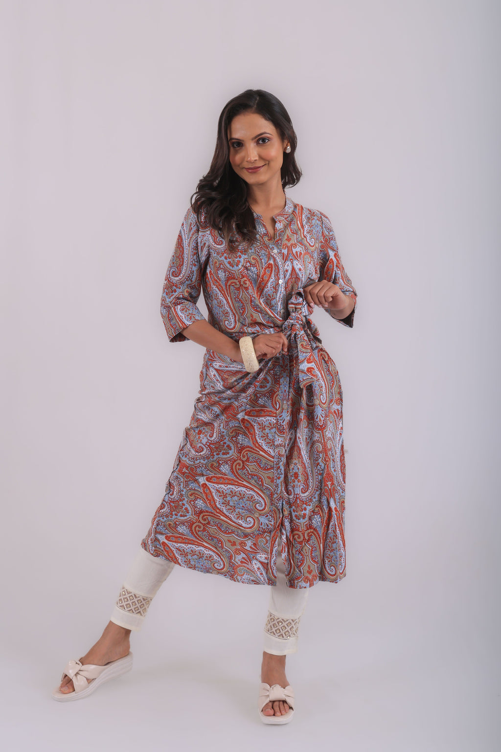 Vedic premium knot gown(Maroon).