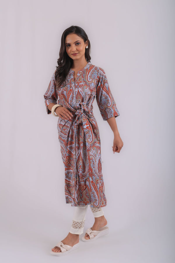 Vedic premium knot gown(Maroon)