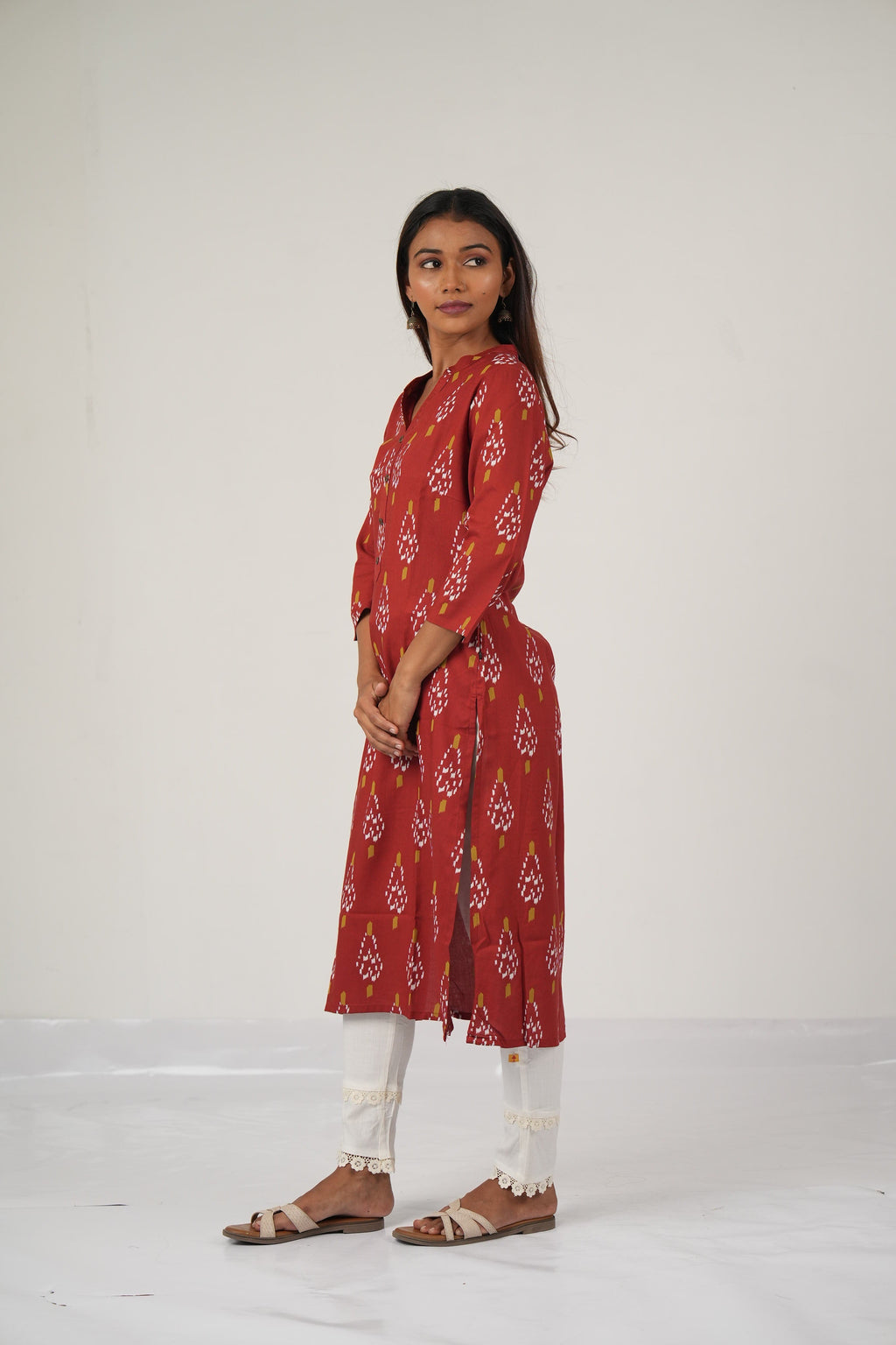Vedic ethnic straight kurta.