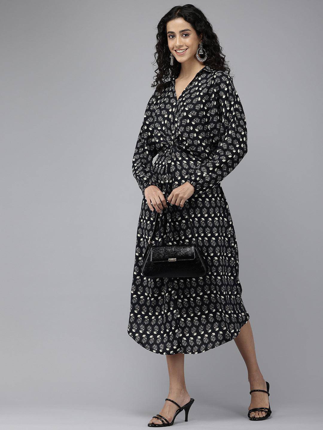 Vedic Women All Over Printed Double Layer Gown - Vedic Apparel Private Limited