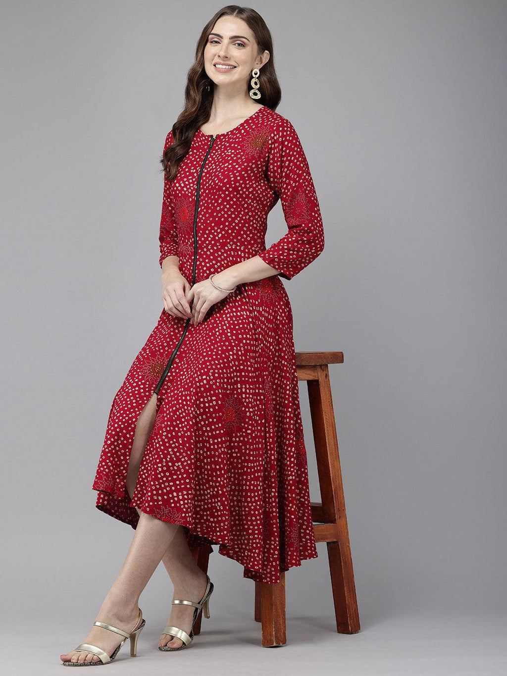 Vedic Women All Over Print Gown - Vedic Apparel Private Limited