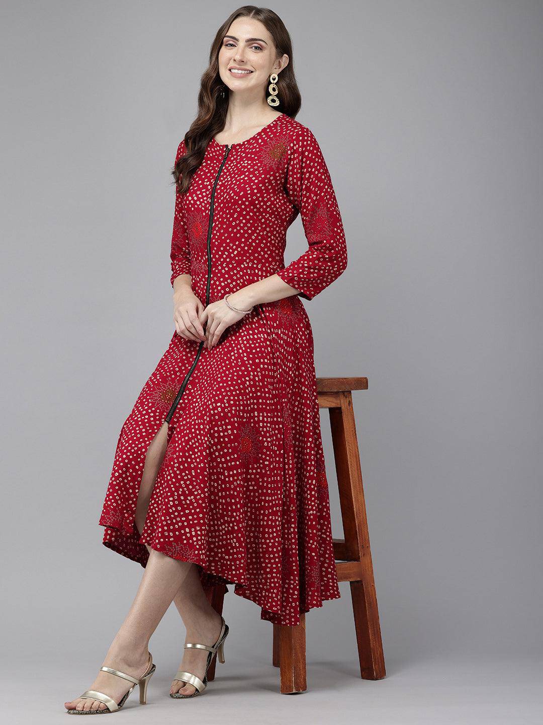 Vedic Women All Over Print Gown - Vedic Apparel Private Limited