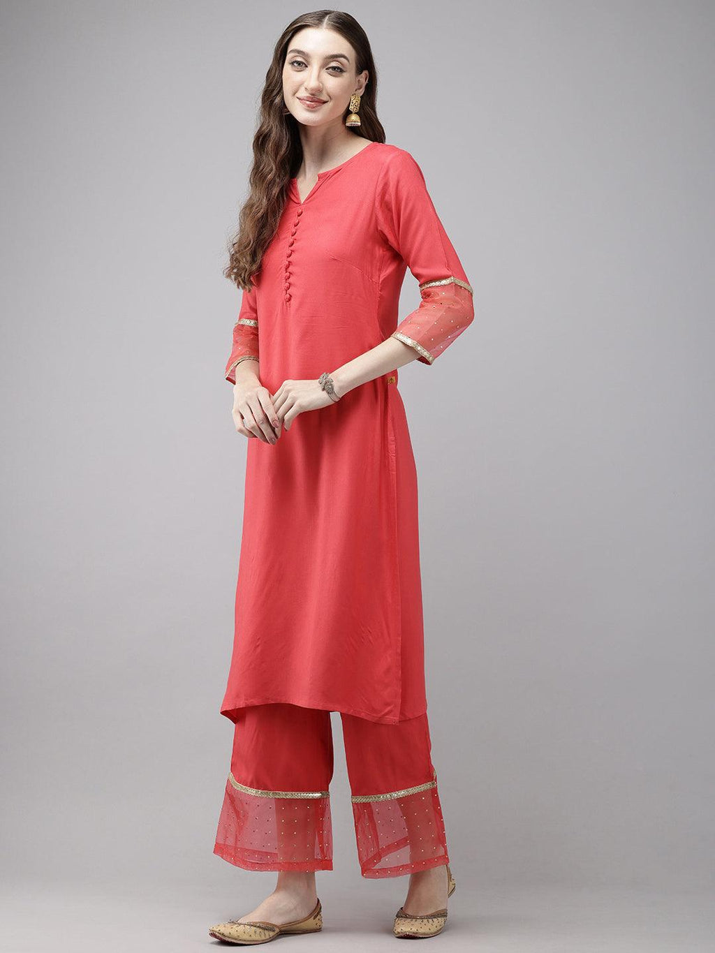 Vedic Women All Over Print Kurta Pant Dupatta - Vedic Apparel Private Limited