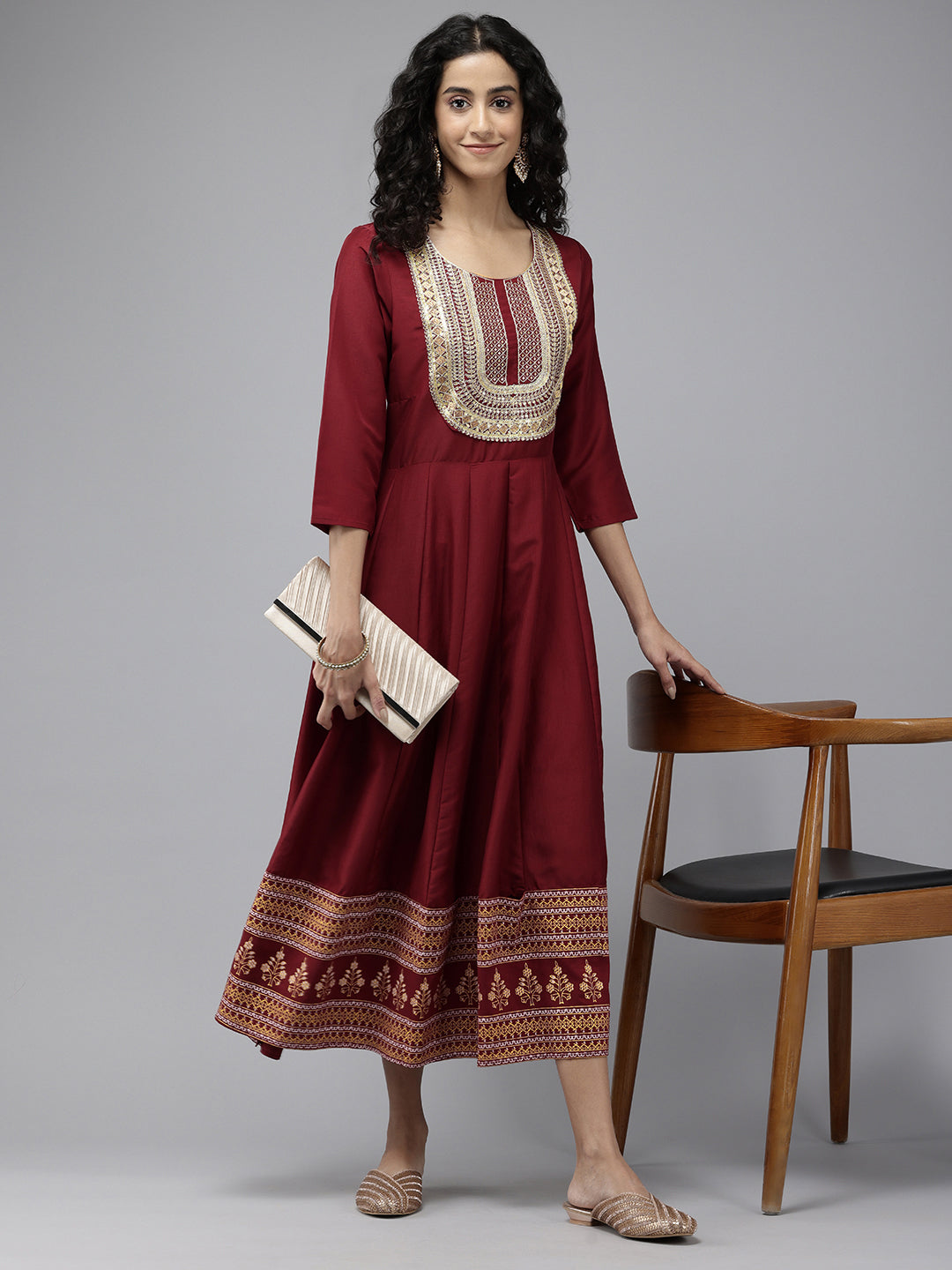 Vedic Women Embellished Anarkali Kurta