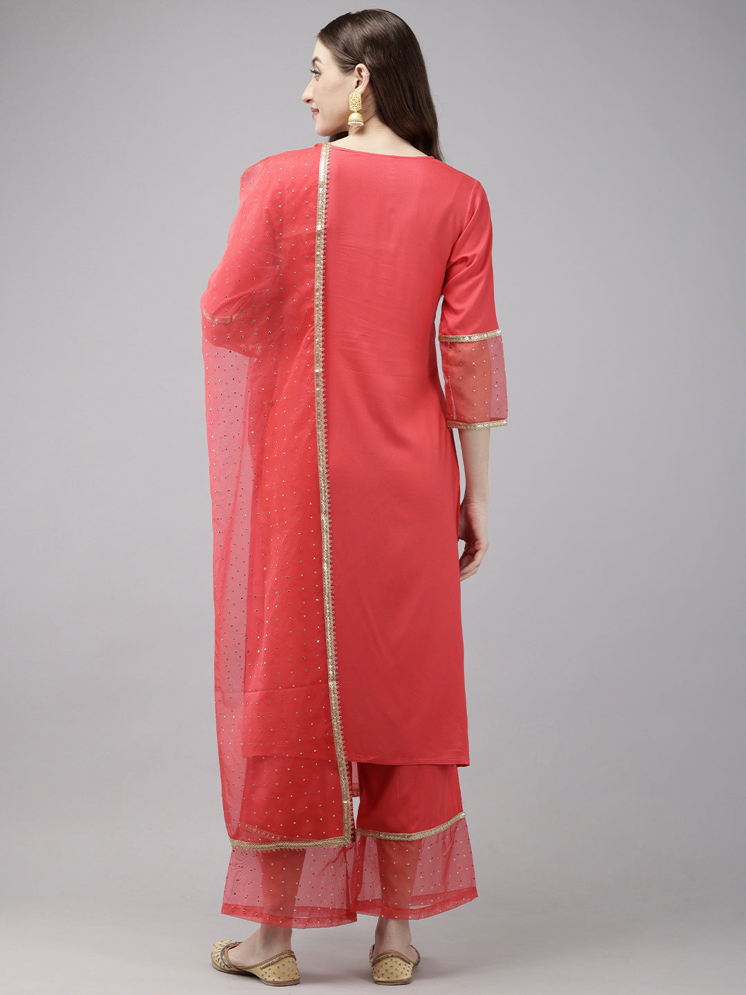 Vedic Women All Over Print Kurta Pant Dupatta