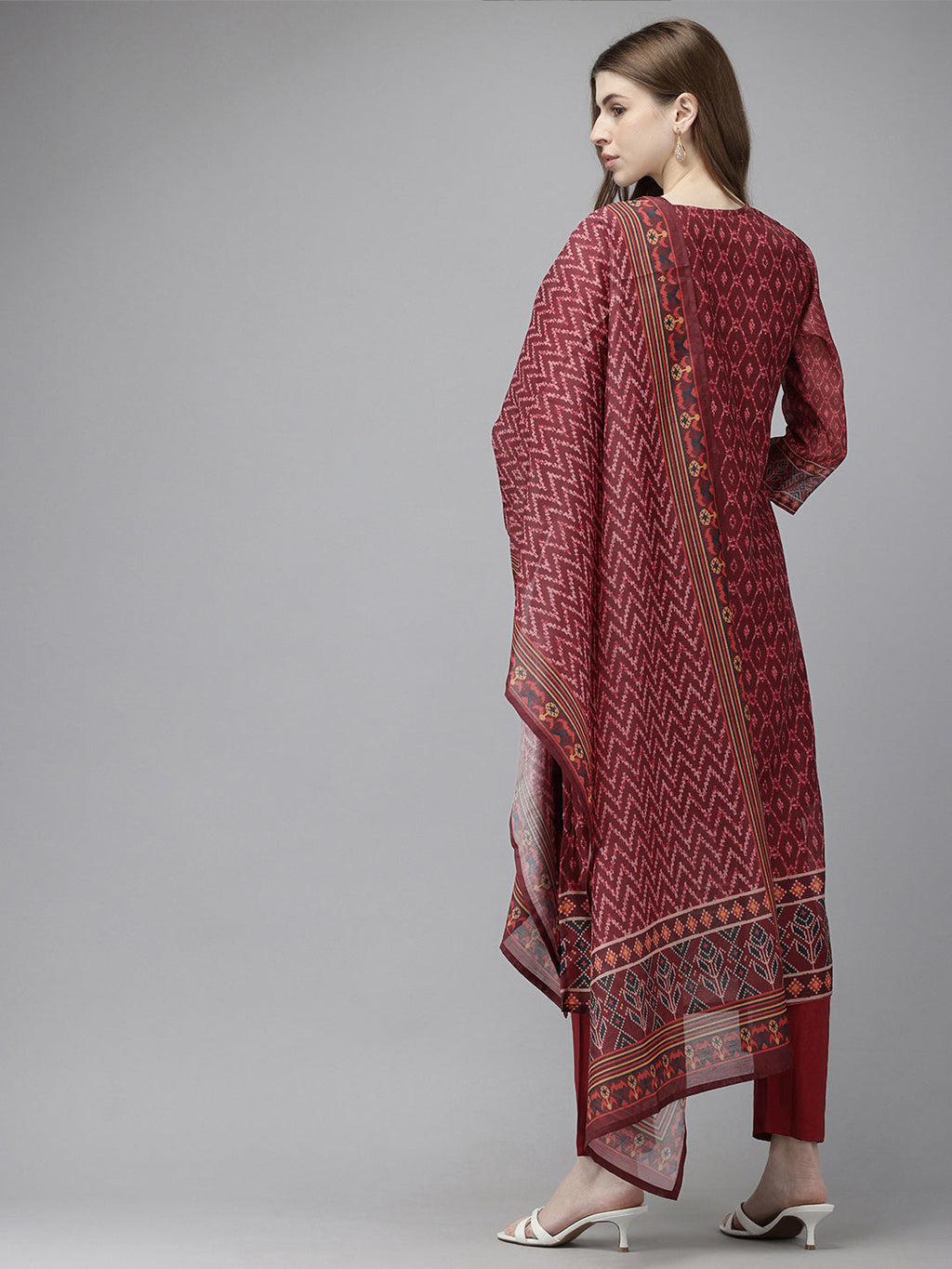 Vedic premium chanderi silk set.