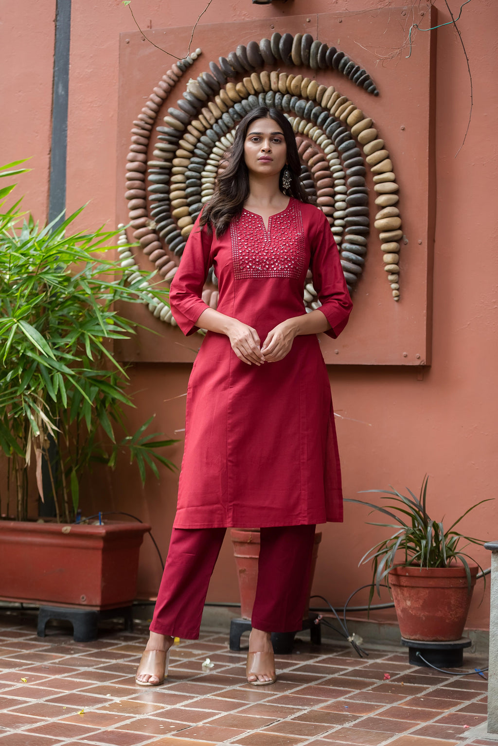 Embroidered  rich straight kurta