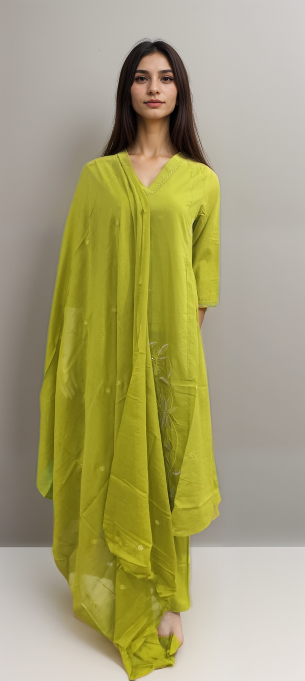 EXCLUSIVE LIME ETHNIC SET