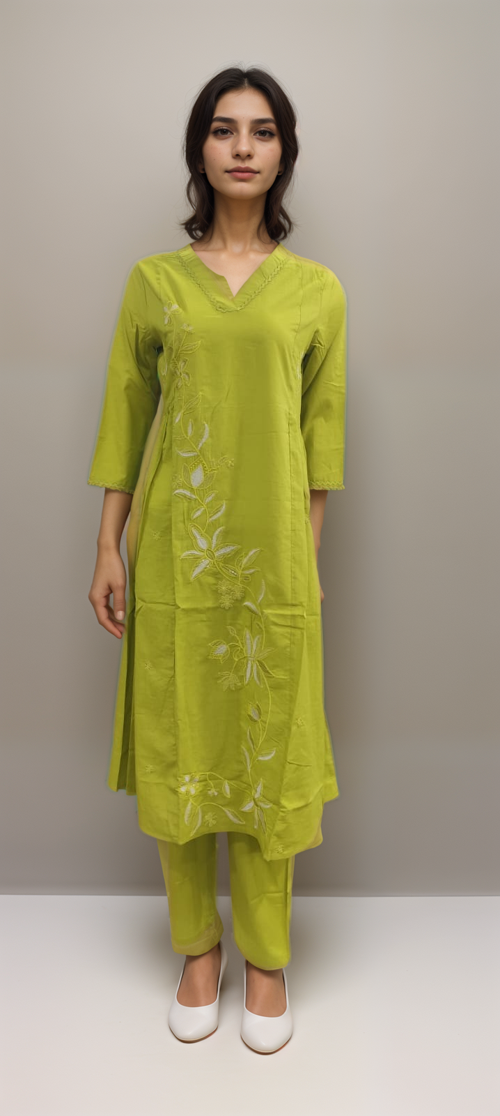 EXCLUSIVE LIME ETHNIC SET