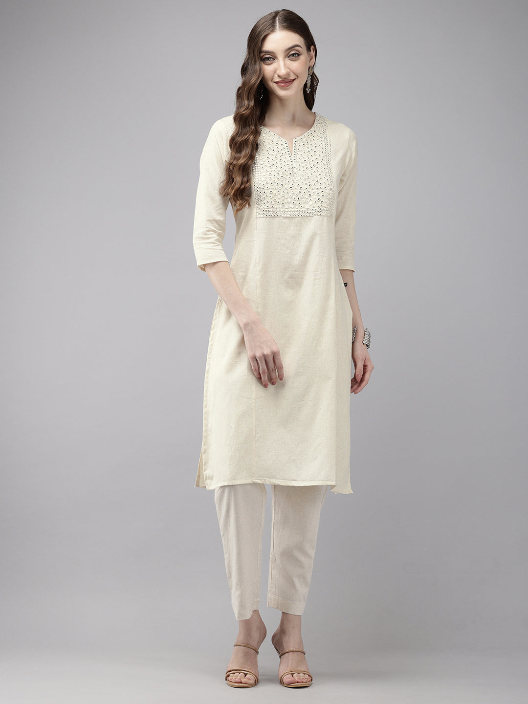 Vedic Women Embroidery Straight Kurta