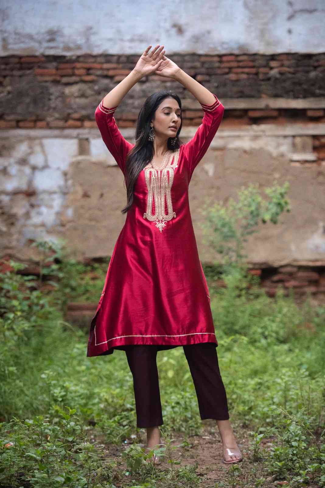 Exclusive Maroon Co-ord set