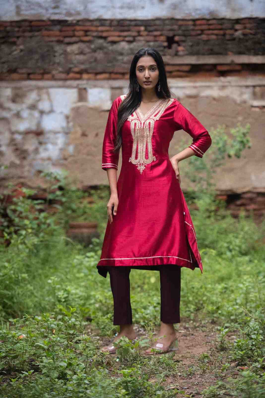 Exclusive Maroon Co-ord set