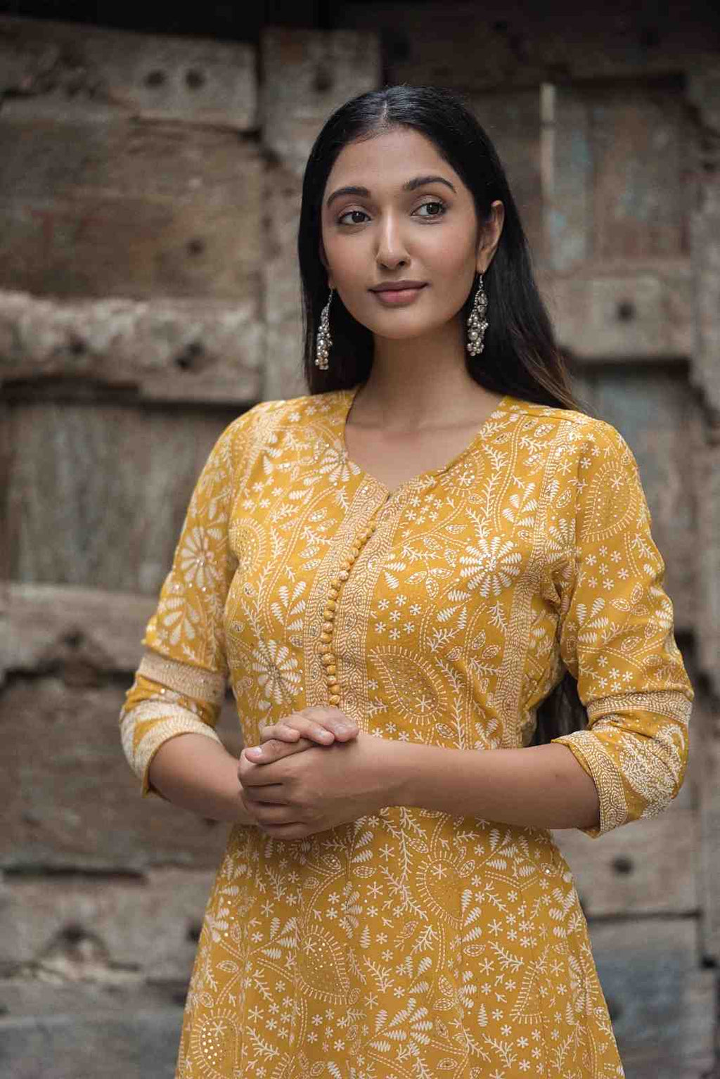 Exquisitely  crafted double-layer gown