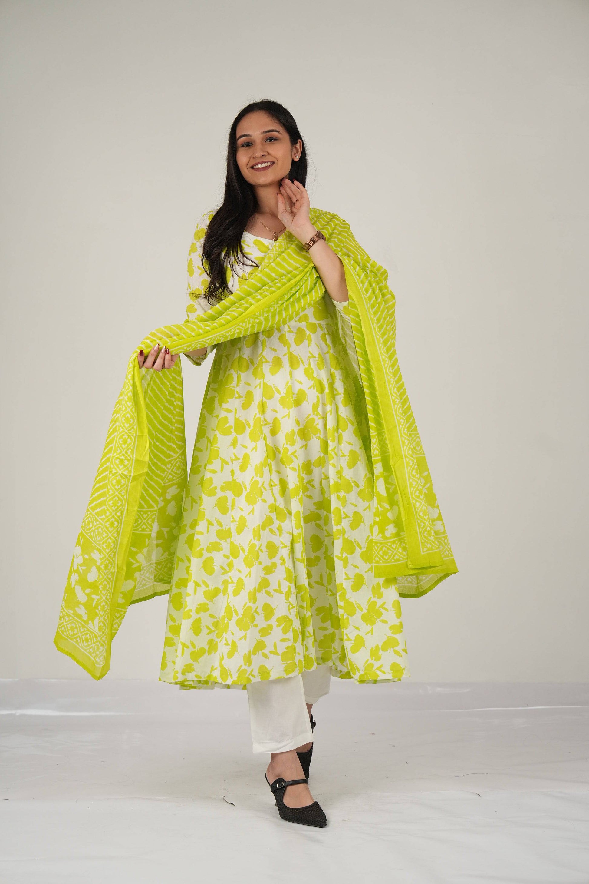 Vedic Apparel Neon kurta set - Vedic Apparel Private Limited