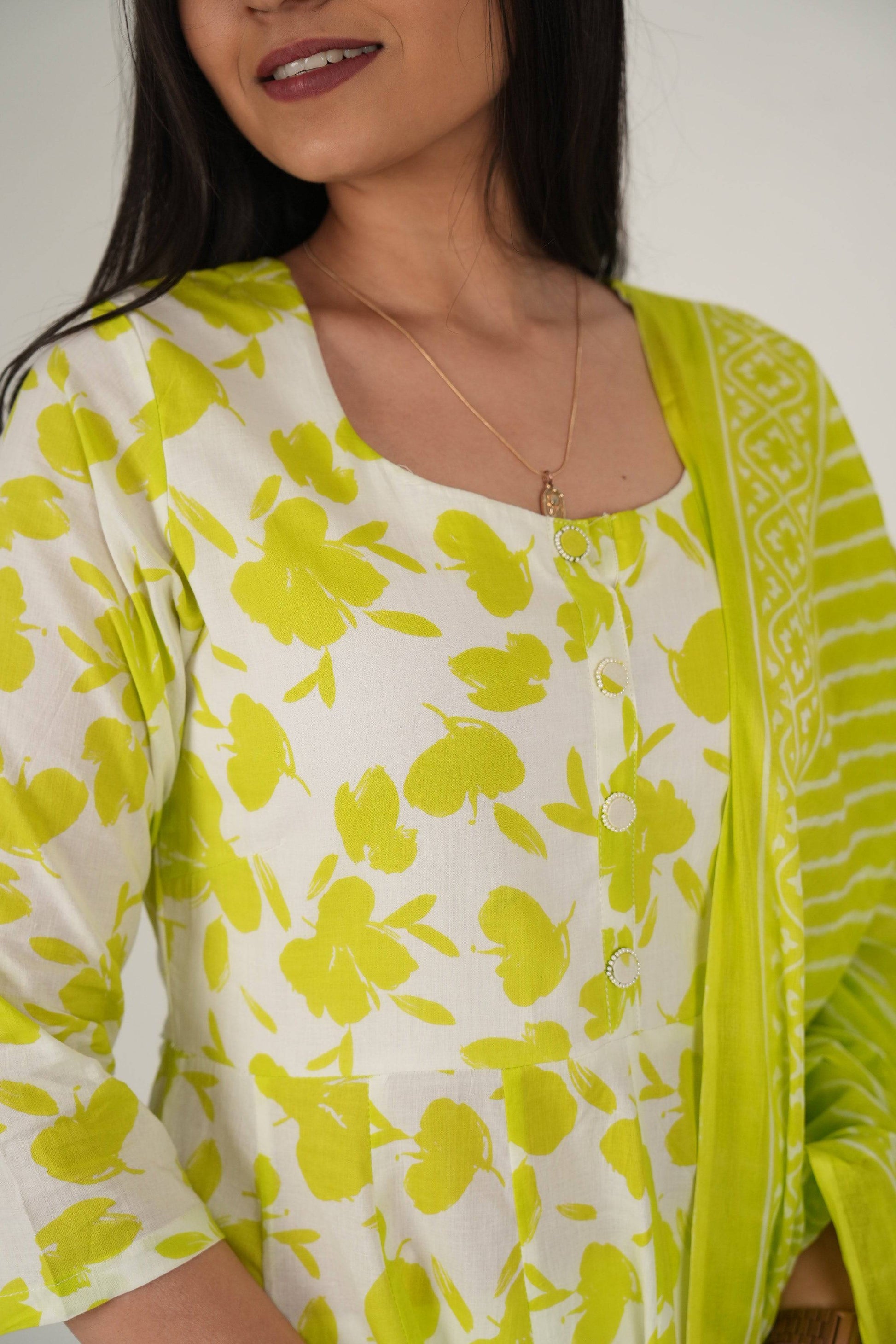 Vedic Apparel Neon kurta set - Vedic Apparel Private Limited