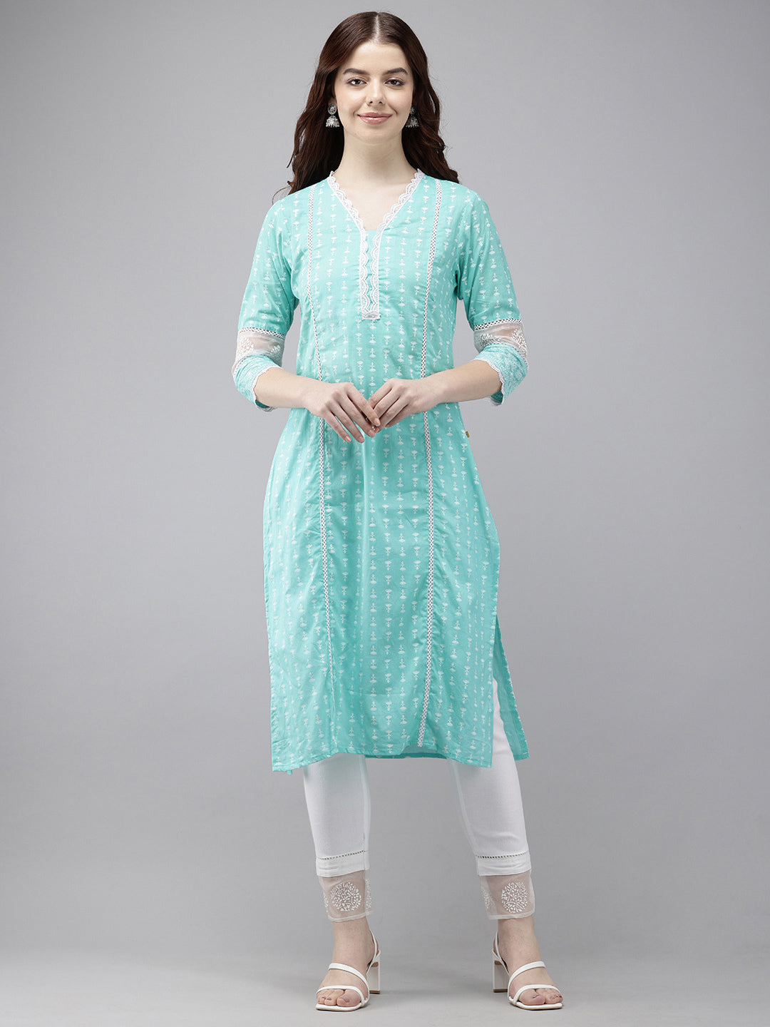 Vedic Women Printed Straight Kurta