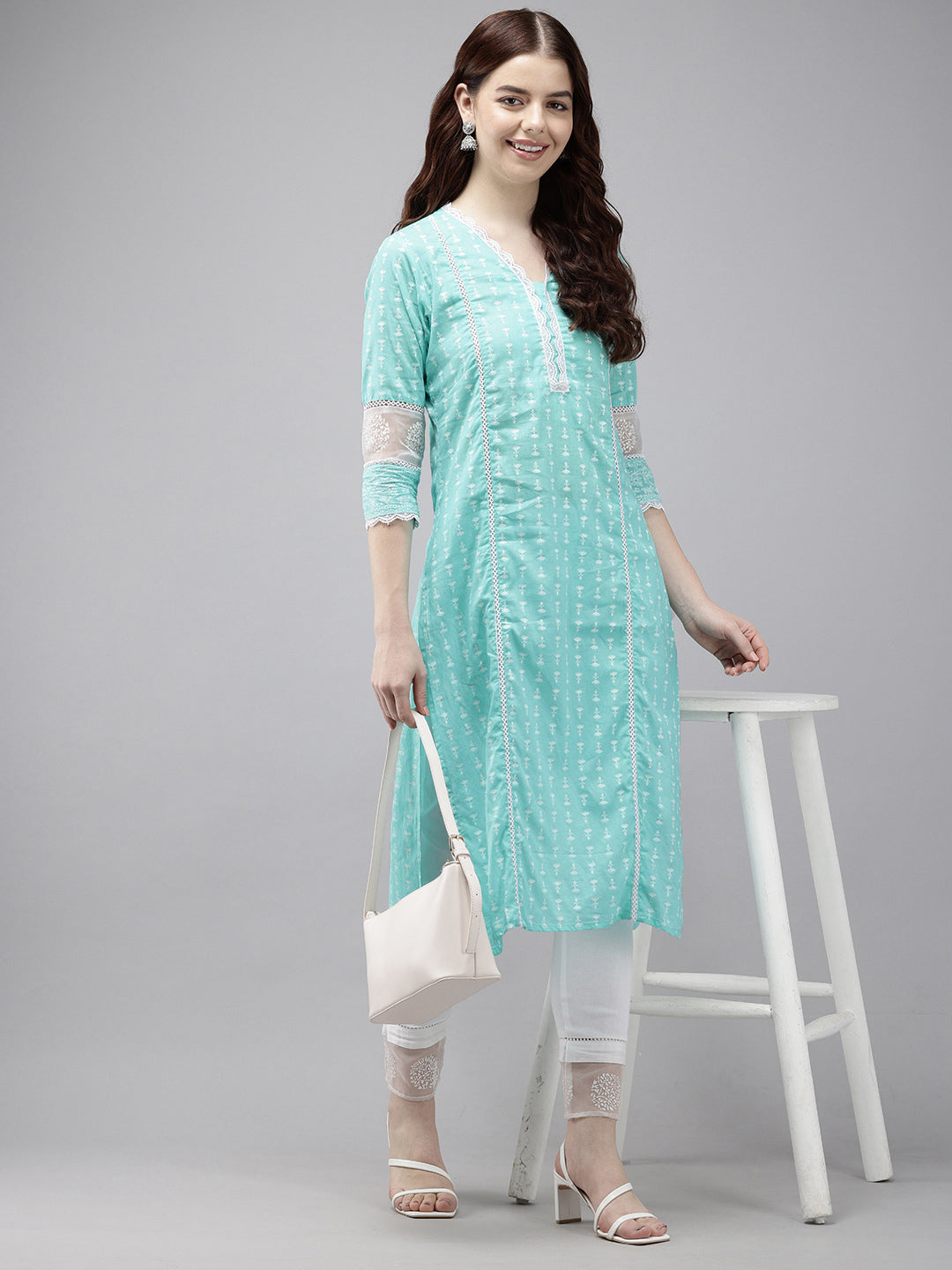 Vedic Women Printed Straight Kurta