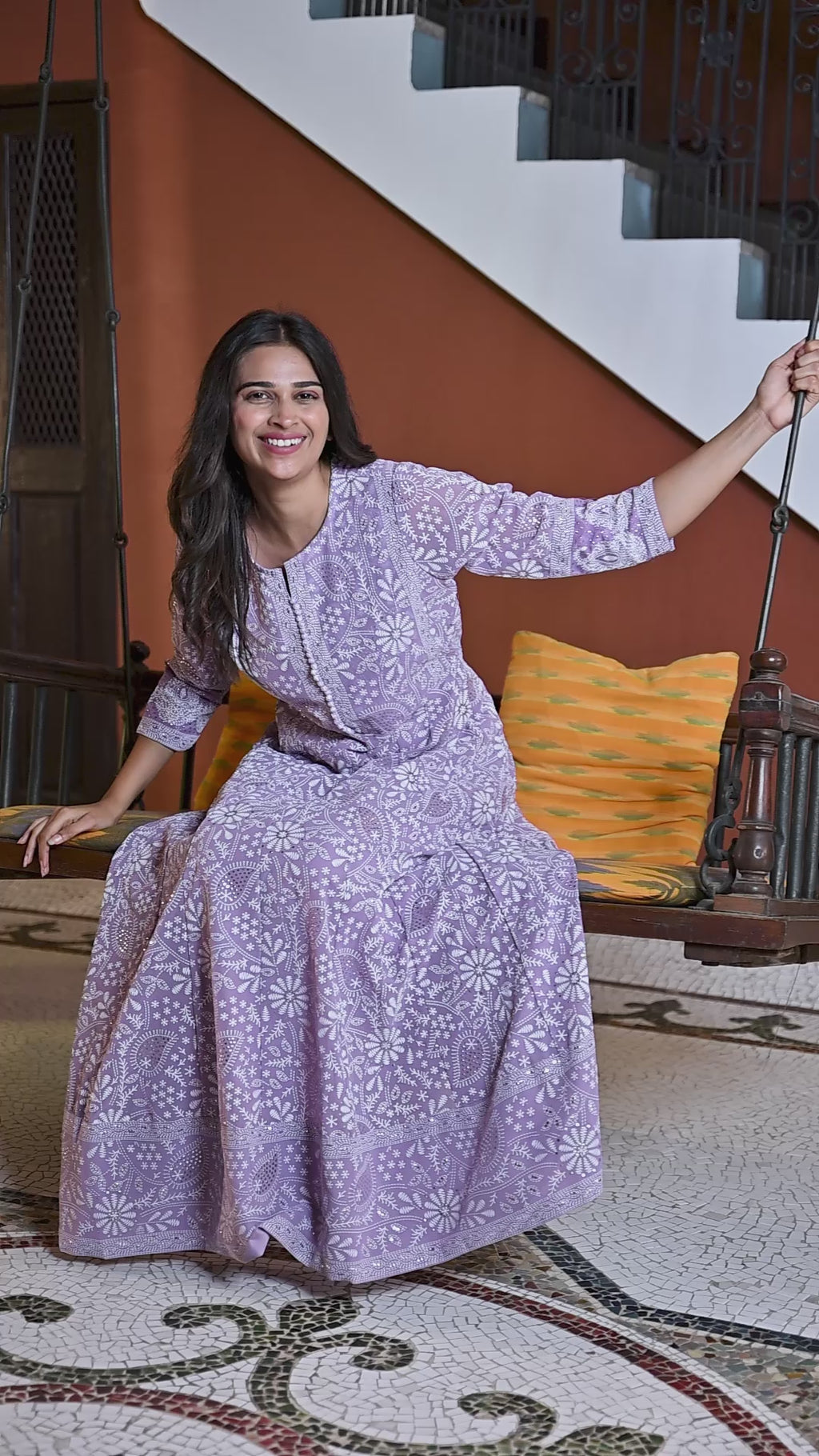 Elegant lavender Gown